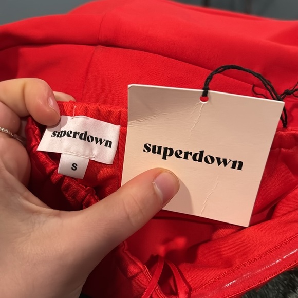 NWT Superdown Revolve Nylah Front Zip Dress in Red - S - Picture 3 of 8